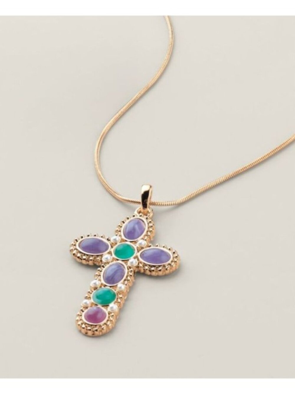 Avon Studio 1886 Virtuosa Cross Necklace-New In Box